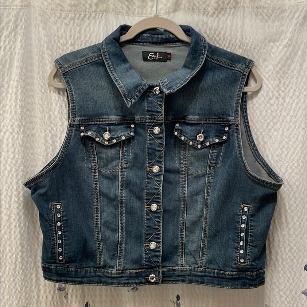 Earl Jean Studded Vest